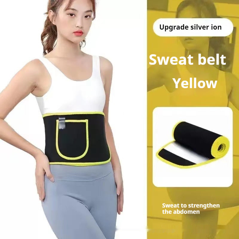 Buy Sports Fitness Waist Support Squat Running Training Violently Sweat Belt online at DLC Market