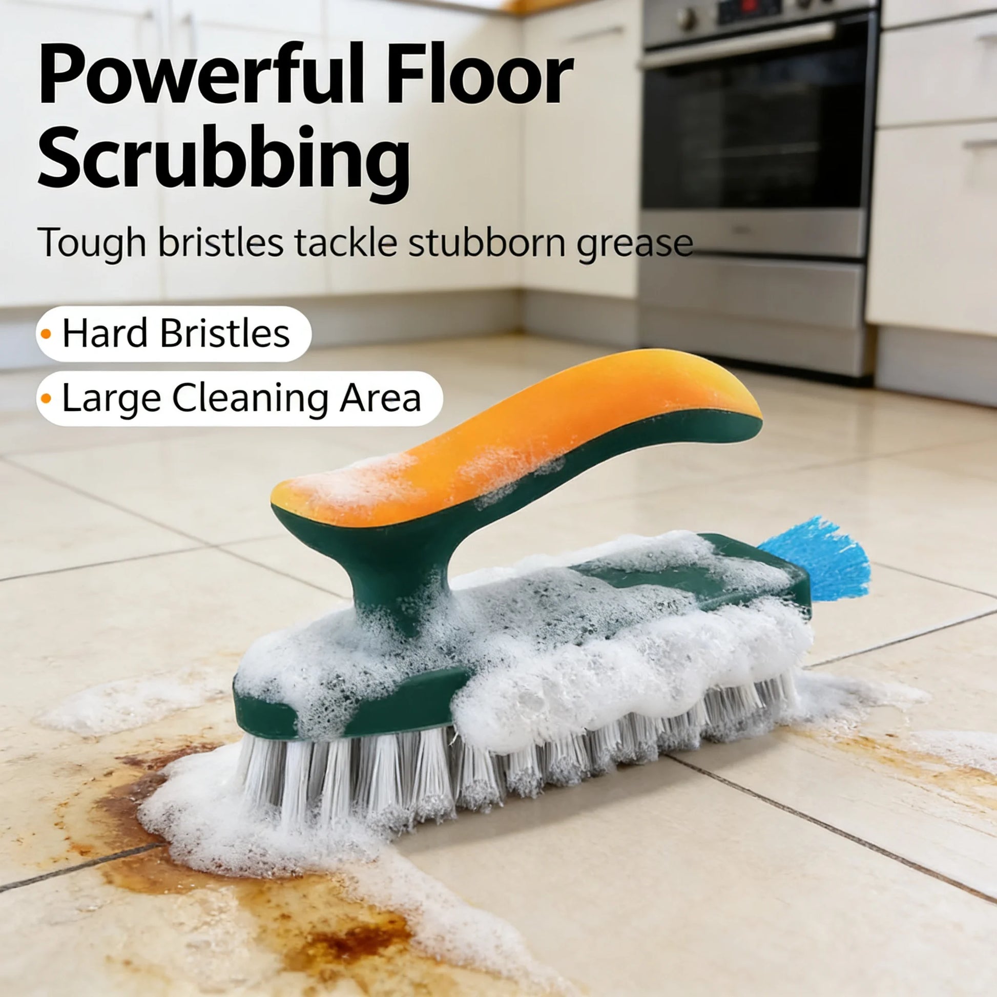 Buy 3-In-1 Multi-Function Cleaning Brush Hard Bristle Scrub Brush With Gap Brush T-Handle Grout Cleaner For Bathroom Kitchen Window online at DLC Market
