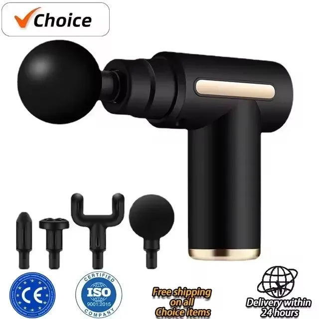 Buy Mini USB Massage Gun – Portable Fascia Relaxer for Neck, Shoulders, and Back, Quiet Muscle Relief for Home and Travel online at DLC Market