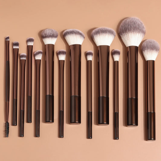 13PCS Makeup Brush Set Foundation Concealer Powder Eyeshadow Blush Brush Kabuki Blending Cosmetic Beauty Tool for Face by DLC MARKET
