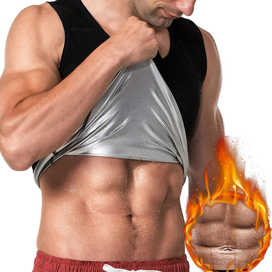 Buy Pop Closets Sauna Shirt for Men Sweat Suit Short Sleeve Compression T-Shirt Weight Loss Body Shaper Shirts for Workout Sports online at DLC Market