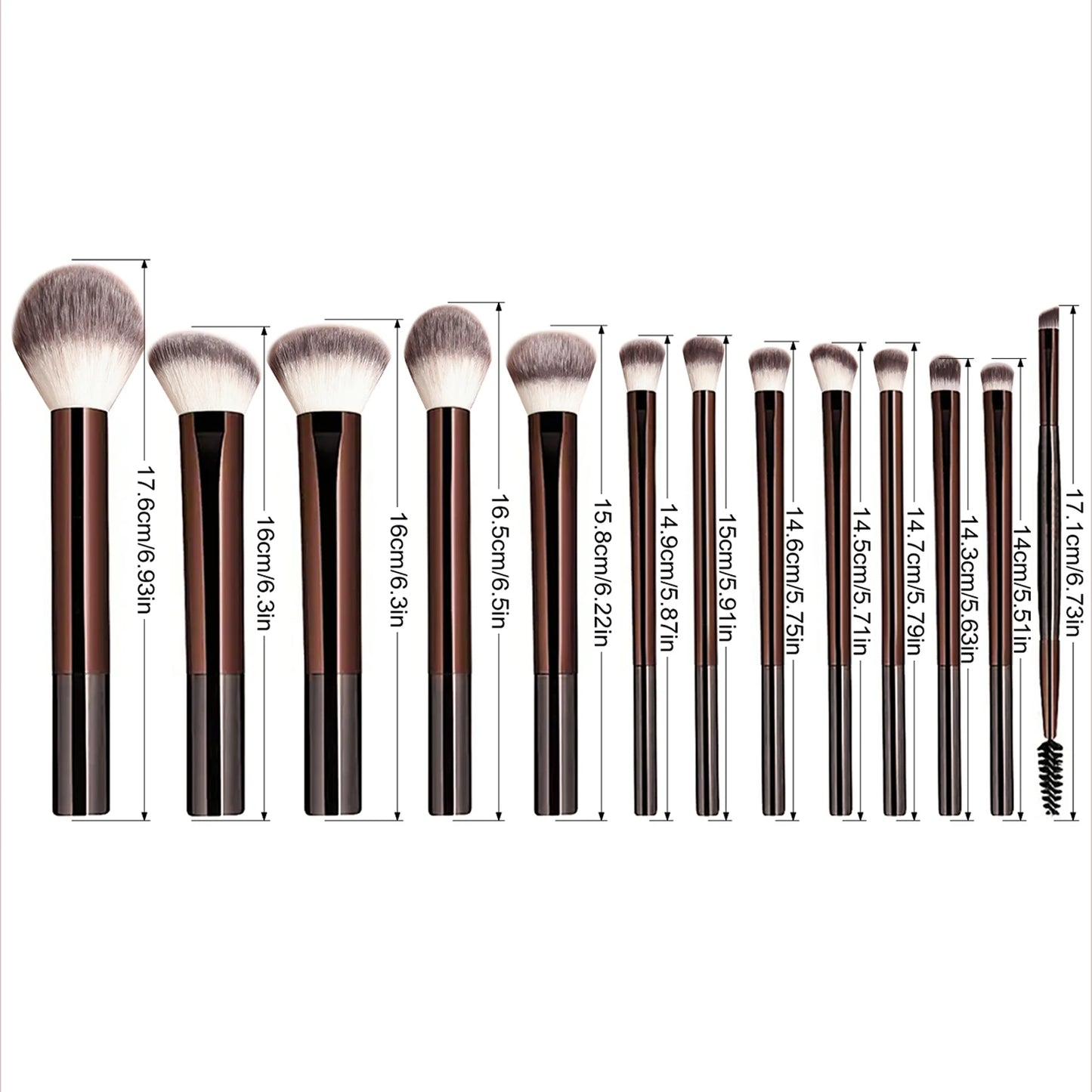 13PCS Makeup Brush Set Foundation Concealer Powder Eyeshadow Blush Brush Kabuki Blending Cosmetic Beauty Tool for Face by DLC MARKET