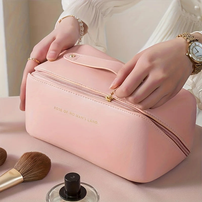Makeup Organizer Female Toiletry Kit Bag Make Up Case Storage Pouch Luxury Lady Box, Cosmetic Bag, Organizer Bag For Travel Zip by DLC MARKET