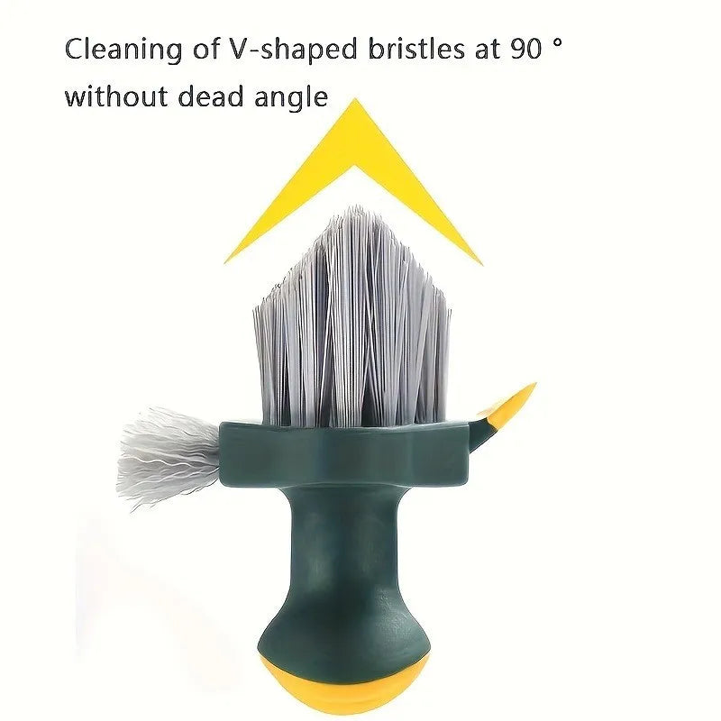Buy 3-In-1 Multi-Function Cleaning Brush Hard Bristle Scrub Brush With Gap Brush T-Handle Grout Cleaner For Bathroom Kitchen Window online at DLC Market
