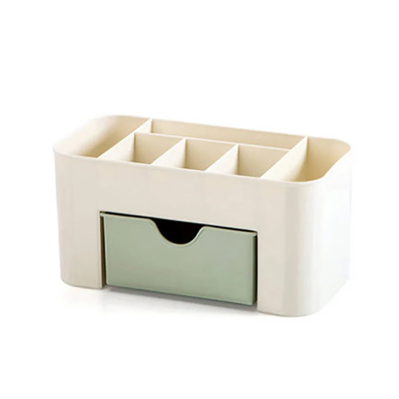 Makeup Organizer Storage Box With Drawer Cotton Swab Stick Storage Case Lipstick Organizer Brush Holder Makeup Acrylic Plastic by DLC MARKET