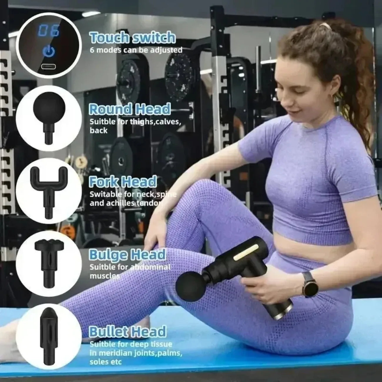 Buy Mini USB Massage Gun – Portable Fascia Relaxer for Neck, Shoulders, and Back, Quiet Muscle Relief for Home and Travel online at DLC Market