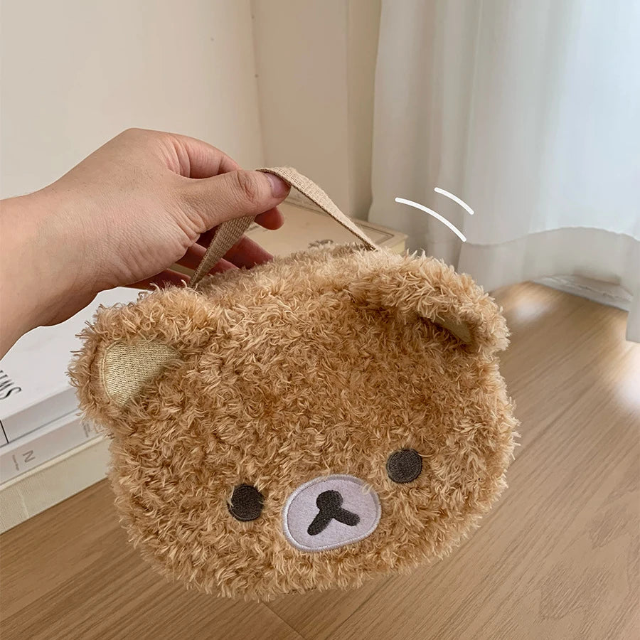 Plushes Makeup Case Anime Relaxed Bear Cosmetic Bag Women Jewelry Storage Pouch Girl Organizer Handbags Gift Hot Sales by DLC MARKET