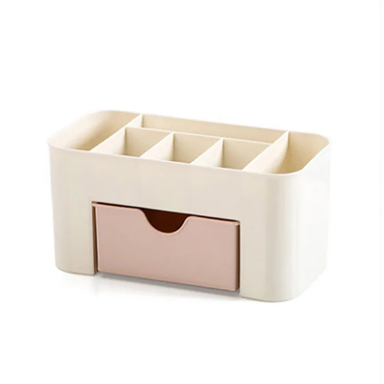Makeup Organizer Storage Box With Drawer Cotton Swab Stick Storage Case Lipstick Organizer Brush Holder Makeup Acrylic Plastic by DLC MARKET