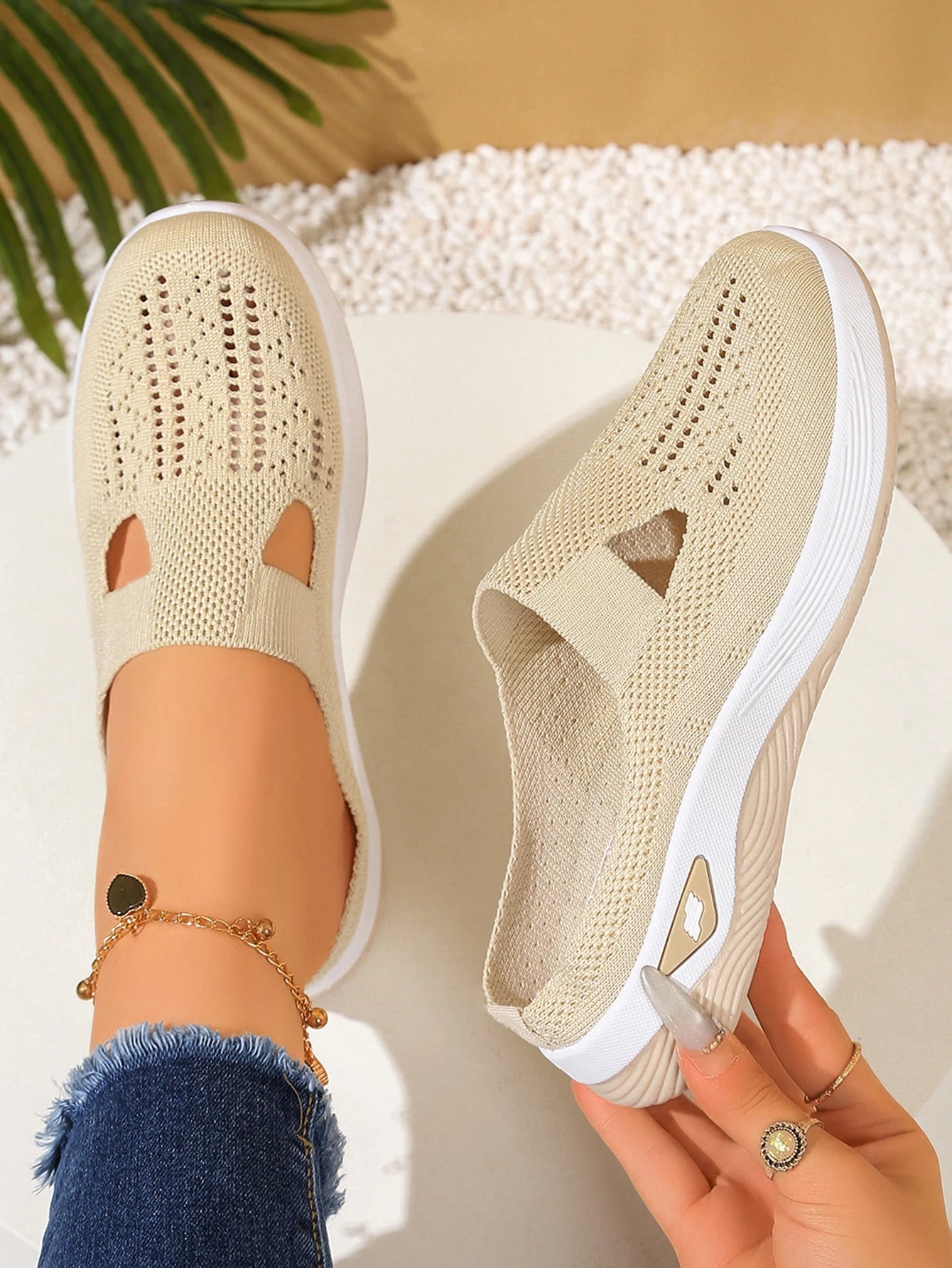 Women shoes Convenient and comfortable at home, one foot with a vent and half slipper women's summer shoes free shippiing shoes by DLC MARKET