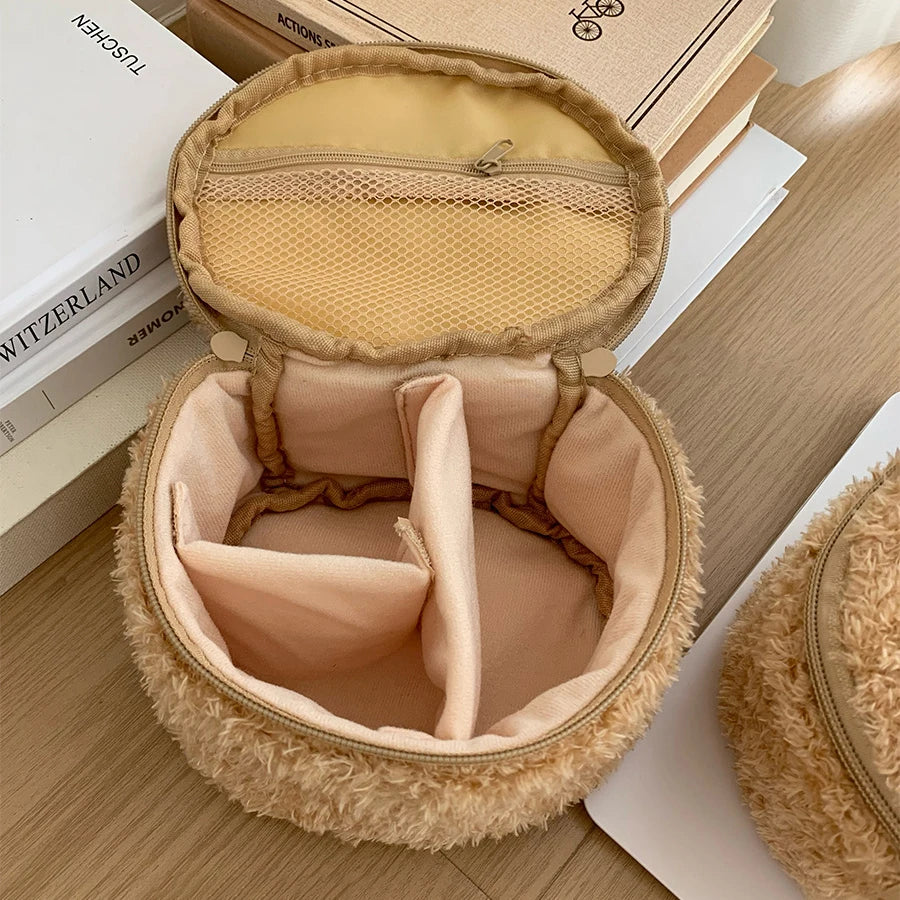 Plushes Makeup Case Anime Relaxed Bear Cosmetic Bag Women Jewelry Storage Pouch Girl Organizer Handbags Gift Hot Sales by DLC MARKET