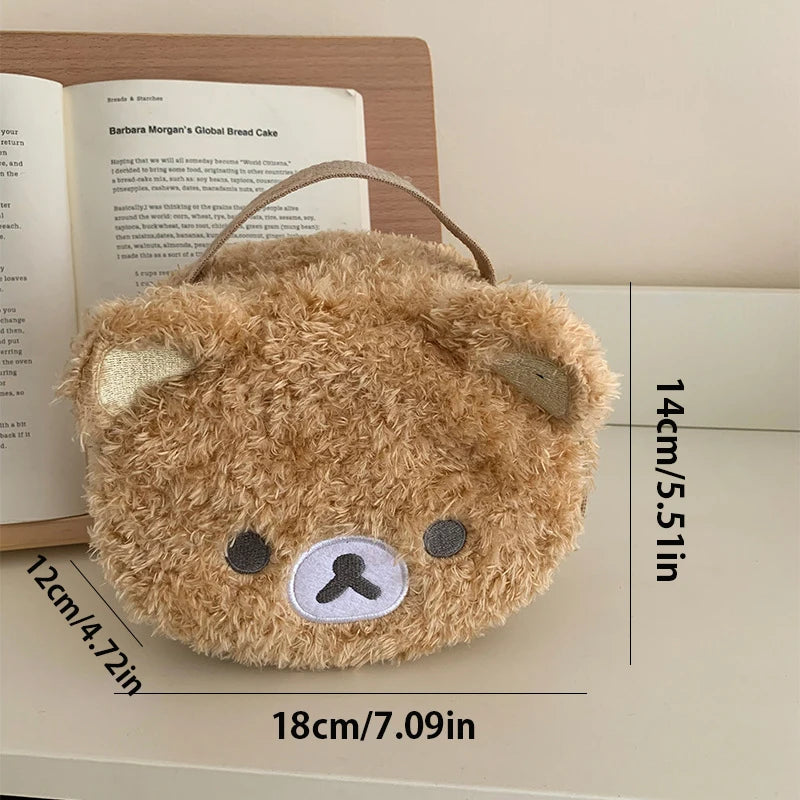 Plushes Makeup Case Anime Relaxed Bear Cosmetic Bag Women Jewelry Storage Pouch Girl Organizer Handbags Gift Hot Sales by DLC MARKET