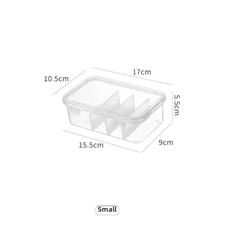 Transparent Data Cable Organizer Case Classification Dustproof Card Organizer with Lid Clutter Collection Box for Office Home by DLC MARKET
