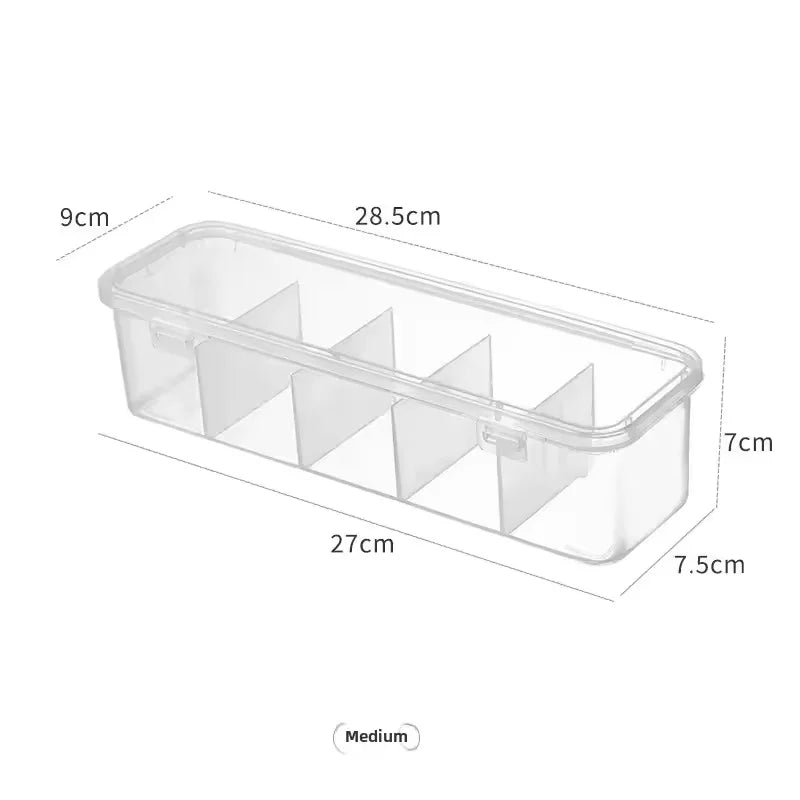 Transparent Data Cable Organizer Case Classification Dustproof Card Organizer with Lid Clutter Collection Box for Office Home by DLC MARKET