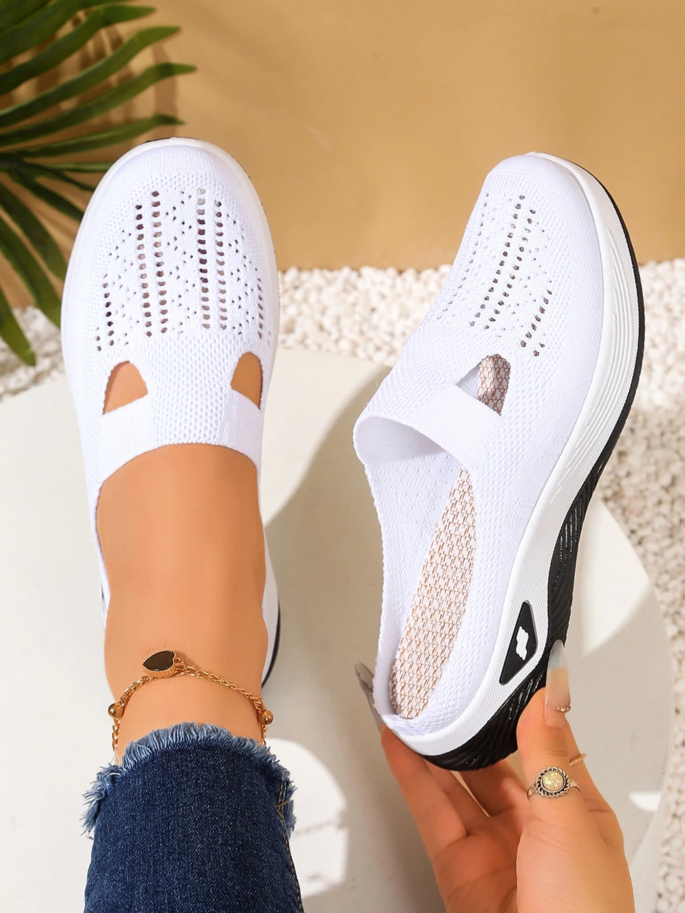 Women shoes Convenient and comfortable at home, one foot with a vent and half slipper women's summer shoes free shippiing shoes by DLC MARKET