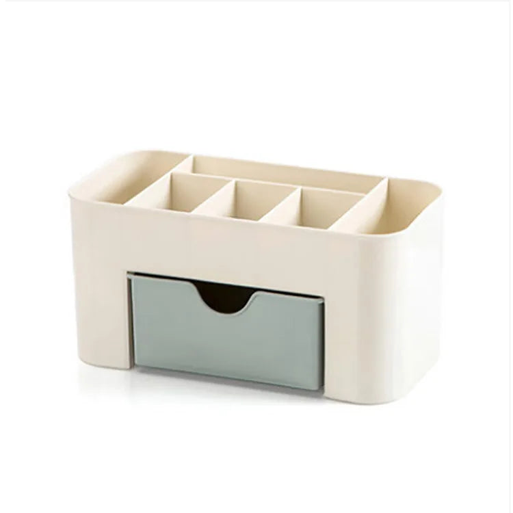 Makeup Organizer Storage Box With Drawer Cotton Swab Stick Storage Case Lipstick Organizer Brush Holder Makeup Acrylic Plastic by DLC MARKET