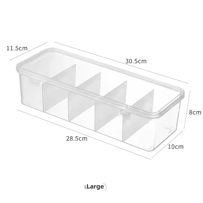 Transparent Data Cable Organizer Case Classification Dustproof Card Organizer with Lid Clutter Collection Box for Office Home by DLC MARKET