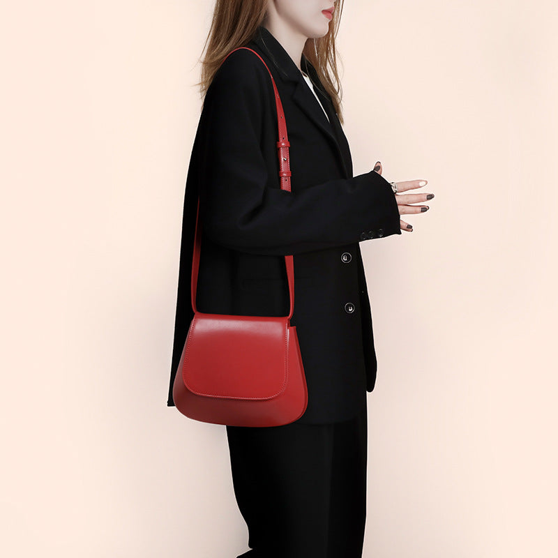 Buy Crossbody Bag Vegan Leather Women Retro Small Saddle Satchel Shoulder Bag With Long Adjustable Strap online at DLC Market