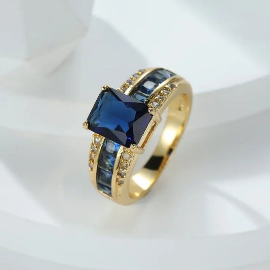 Buy Retro Simple Blue Fashion Ring For Women online at DLC Market