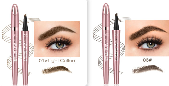 Buy Waterproof And Smooth Not Smudge Four-fork Liquid Eyebrow Pencil online at DLC Market