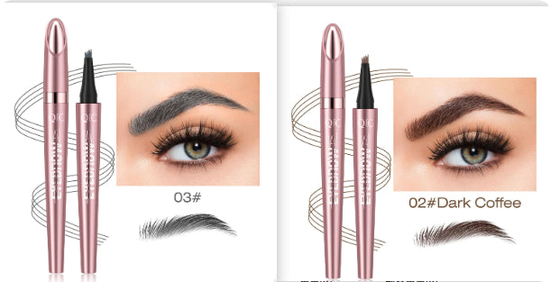 Buy Waterproof And Smooth Not Smudge Four-fork Liquid Eyebrow Pencil online at DLC Market