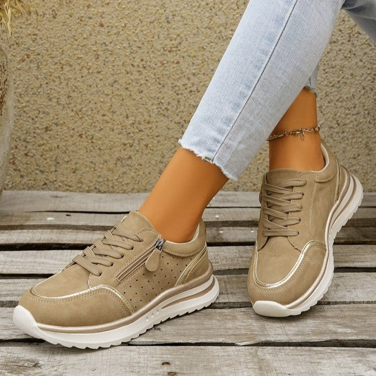 Buy Side-zip Breathable Sneakers With A Chunky Sole For Comfort online at DLC Market