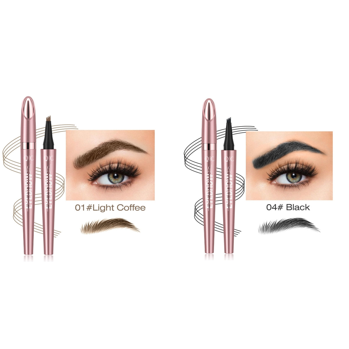 Buy Waterproof And Smooth Not Smudge Four-fork Liquid Eyebrow Pencil online at DLC Market