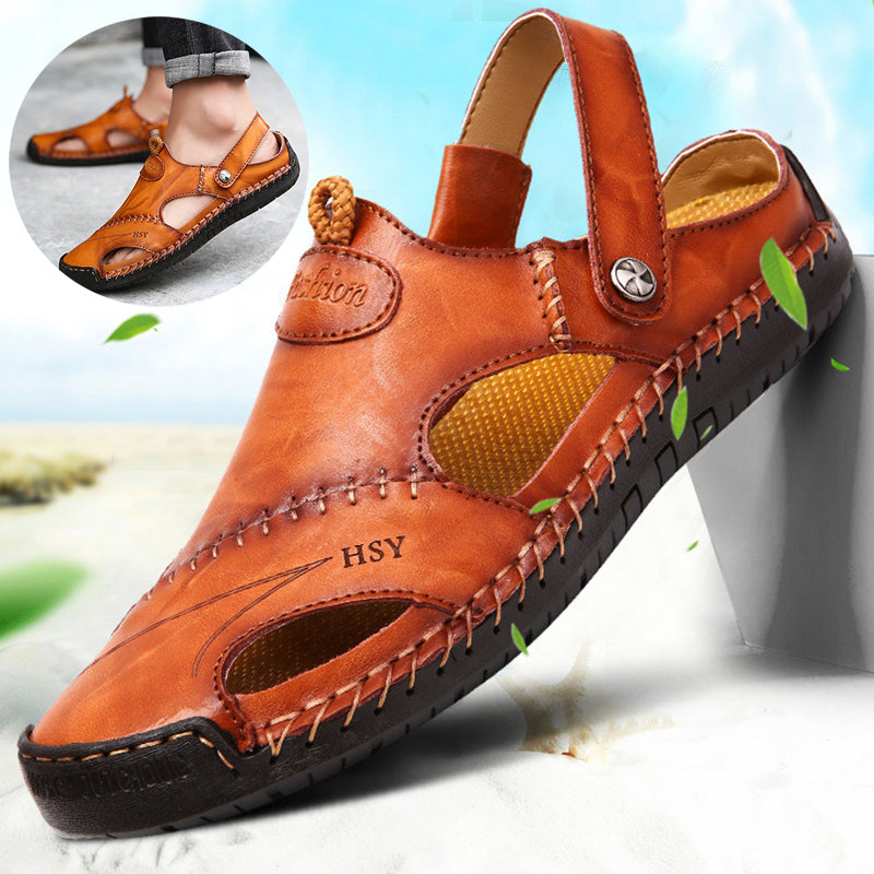Buy Men's Closed Toe Sandals Summer Adjustable Slides Slippers Fashion Beach Shoes online at DLC Market