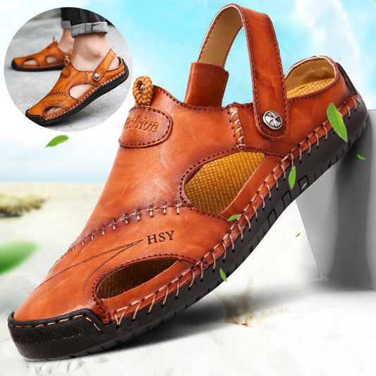 Buy Men's Closed Toe Sandals Summer Adjustable Slides Slippers Fashion Beach Shoes online at DLC Market