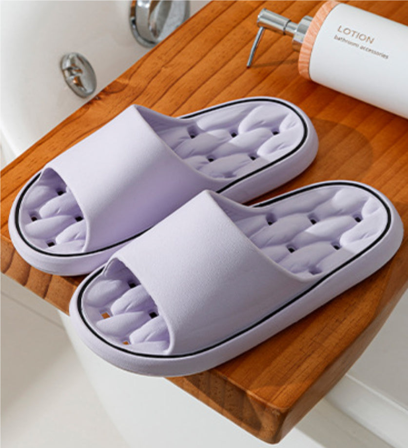 Buy Non-slip Design Bathroom Slippers Home Summer Thick Sole Floor Bedroom House Shoes For Women Men online at DLC Market