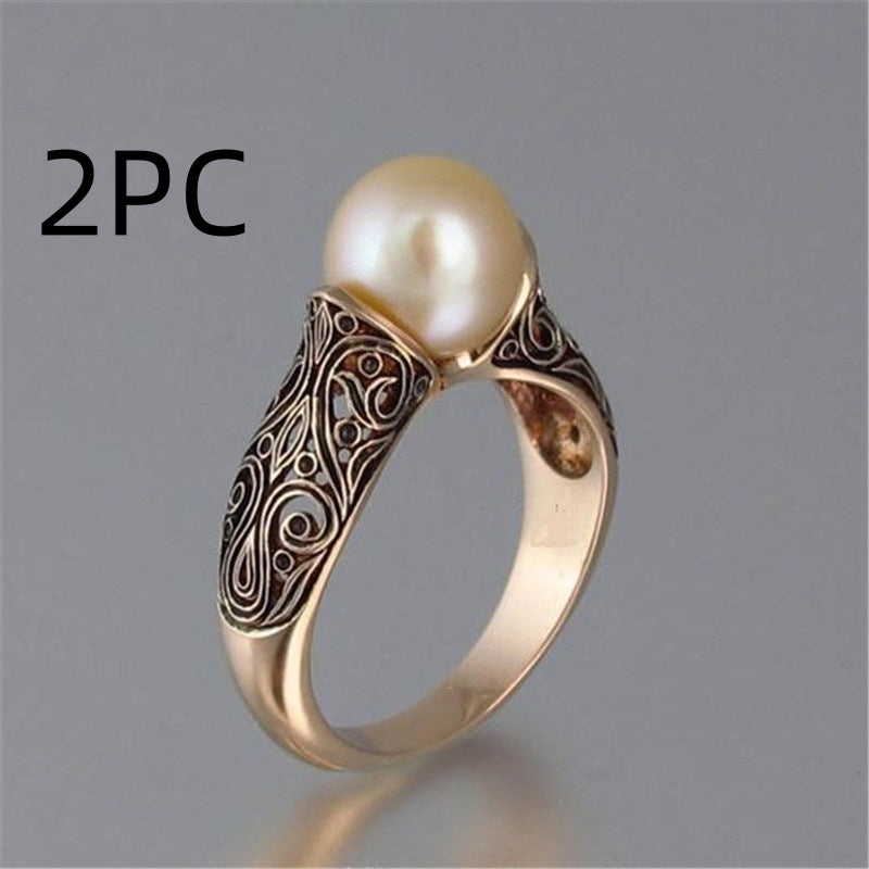 Buy Inlaid Imported Artificial ABS Pearl Ring online at DLC Market