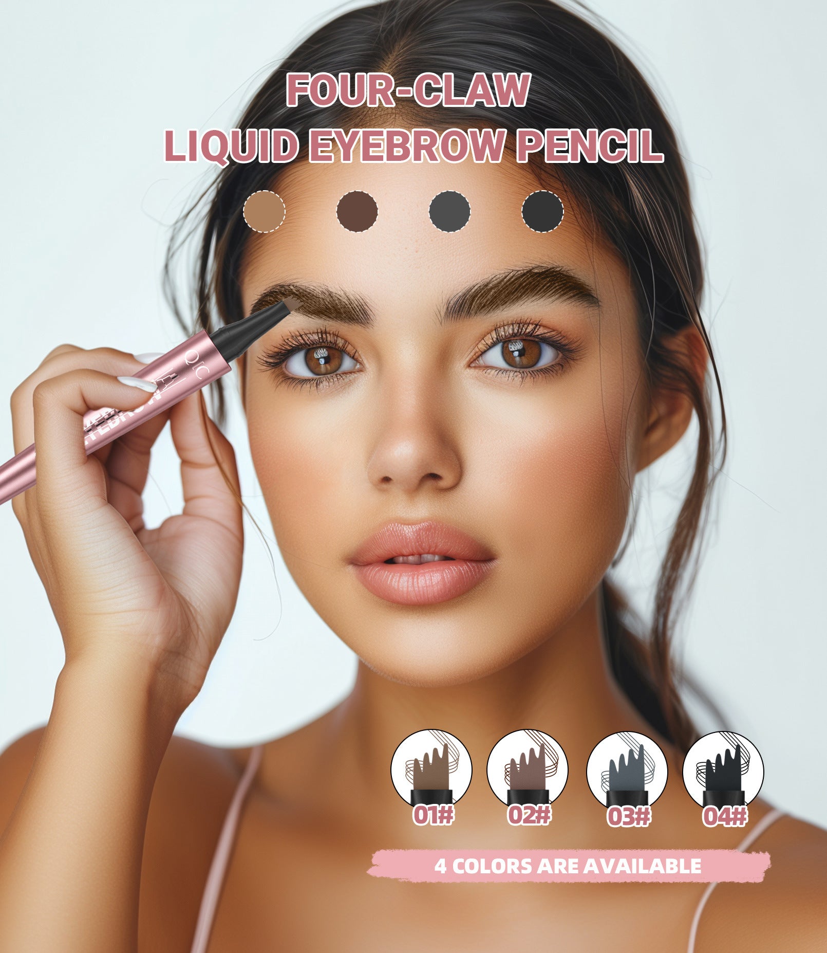 Buy Waterproof And Smooth Not Smudge Four-fork Liquid Eyebrow Pencil online at DLC Market
