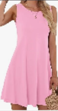 Buy Women's Casual Swing Simple T-Shirt Loose Dress online at DLC Market