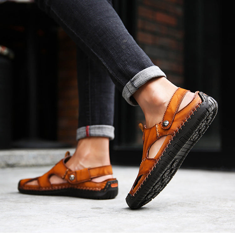 Buy Men's Closed Toe Sandals Summer Adjustable Slides Slippers Fashion Beach Shoes online at DLC Market