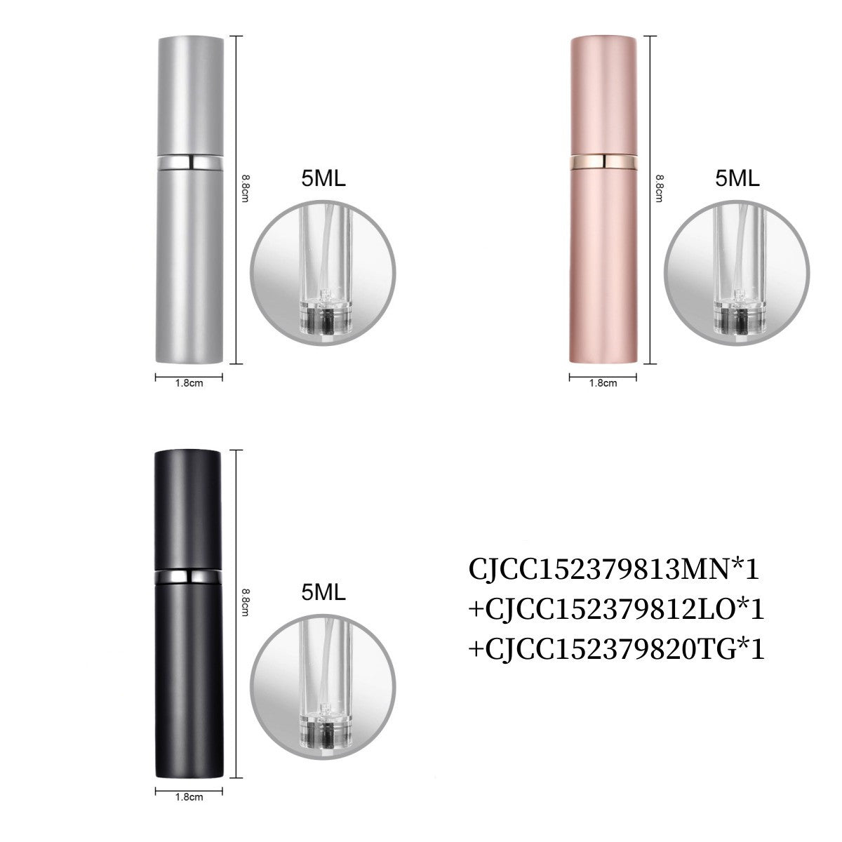 Buy Perfume Vaporizers Bottled Bottoms Filled With Perfume High-end Travel Portable Spray Small Sample Empty Bottle Dispenser online at DLC Market