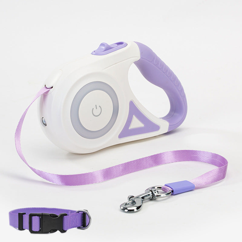 Buy Dog Leash Retractable Leash And Dog Collar Spotlight Automatic Pet Dog Cat Traction Rope For Small Medium Dogs Pet Product online at DLC Market