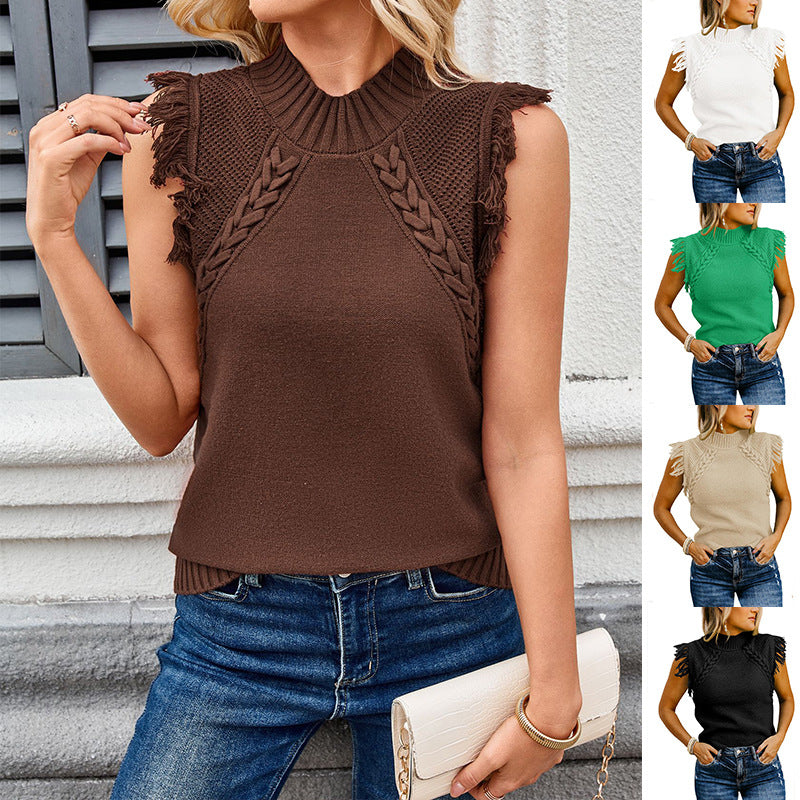 Buy Casual Weaving Sleeveless Sweater Vest online at DLC Market