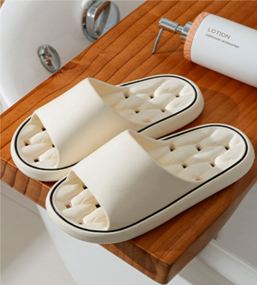 Buy Non-slip Design Bathroom Slippers Home Summer Thick Sole Floor Bedroom House Shoes For Women Men online at DLC Market