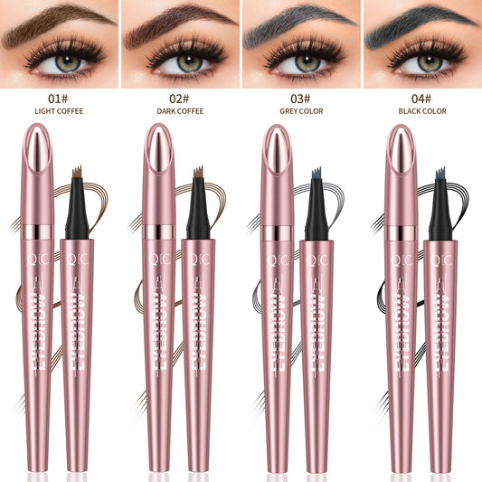Buy Waterproof And Smooth Not Smudge Four-fork Liquid Eyebrow Pencil online at DLC Market