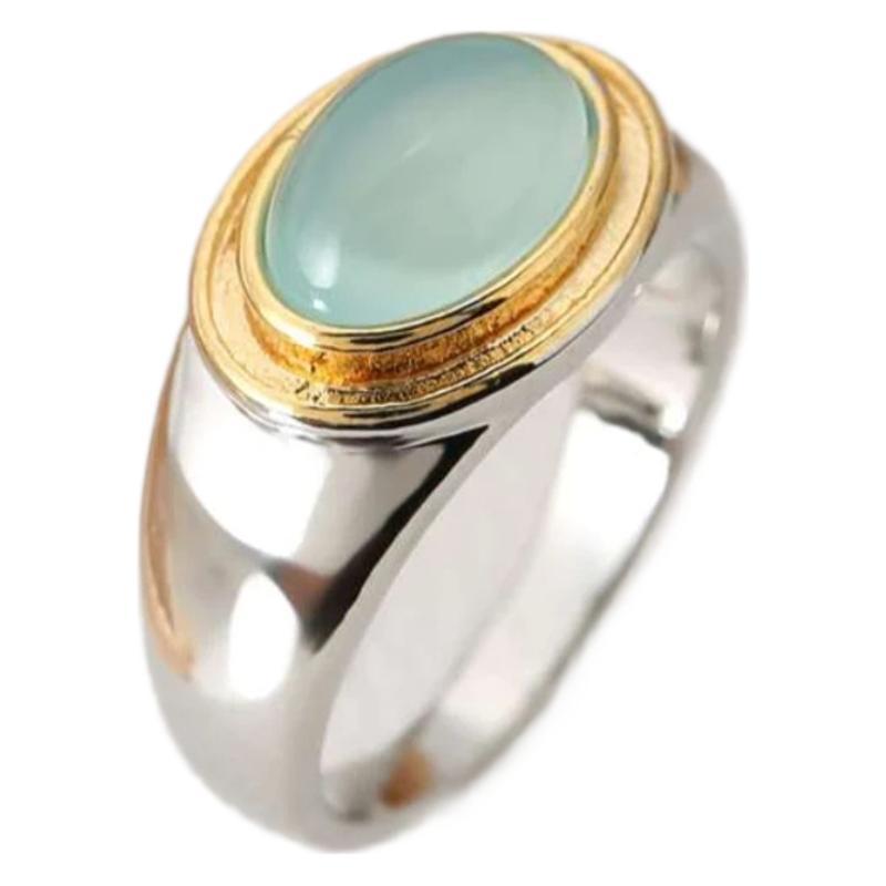 Buy Women's Retro Gold-plated Two-color Opal High-grade Ring online at DLC Market