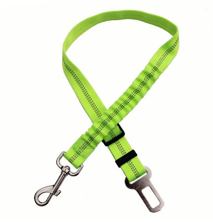 Buy Adjustable Dog Seat Belt Dog Car Seatbelt Harness Leads Elastic Reflective Safety Rope online at DLC Market