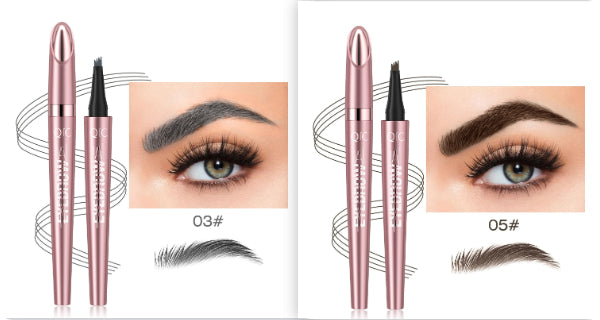Buy Waterproof And Smooth Not Smudge Four-fork Liquid Eyebrow Pencil online at DLC Market