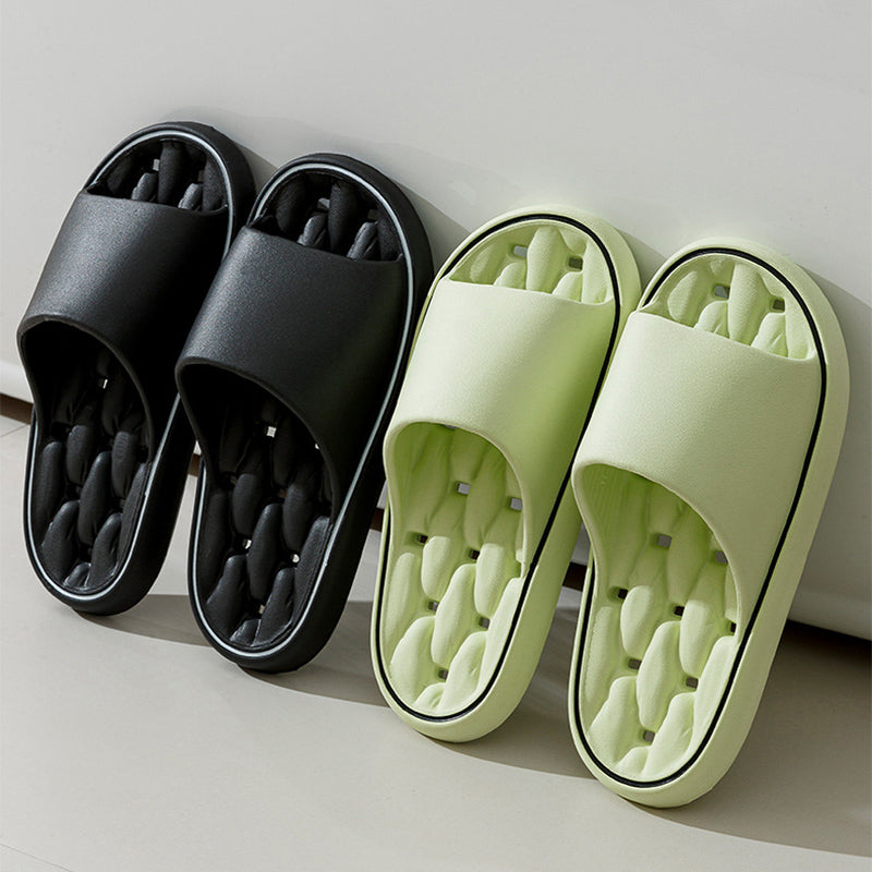 Buy Non-slip Design Bathroom Slippers Home Summer Thick Sole Floor Bedroom House Shoes For Women Men online at DLC Market