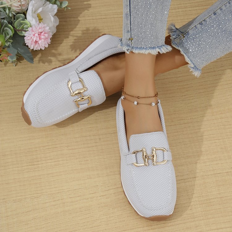 Buy Women's All-match Casual Solid Color Flat Simple Sneaker online at DLC Market