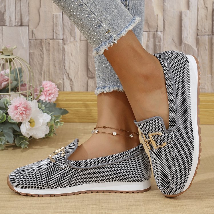 Buy Women's All-match Casual Solid Color Flat Simple Sneaker online at DLC Market