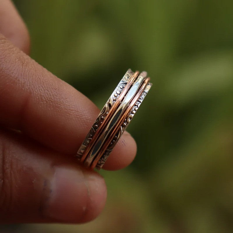 Buy Retro Two-Tone Fashion Women's Ring online at DLC Market