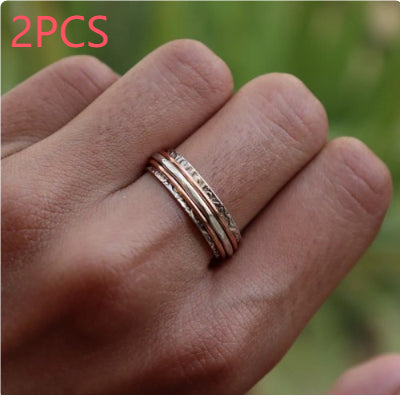 Buy Retro Two-Tone Fashion Women's Ring online at DLC Market