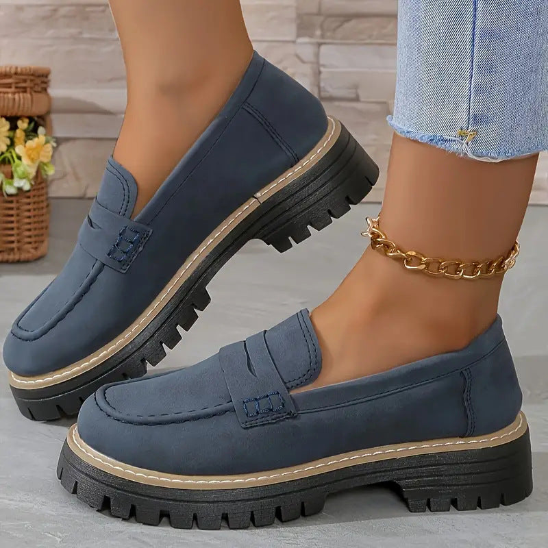 Buy Fashion Flat Shoes Casual Matte British Style Women's Shoes online at DLC Market