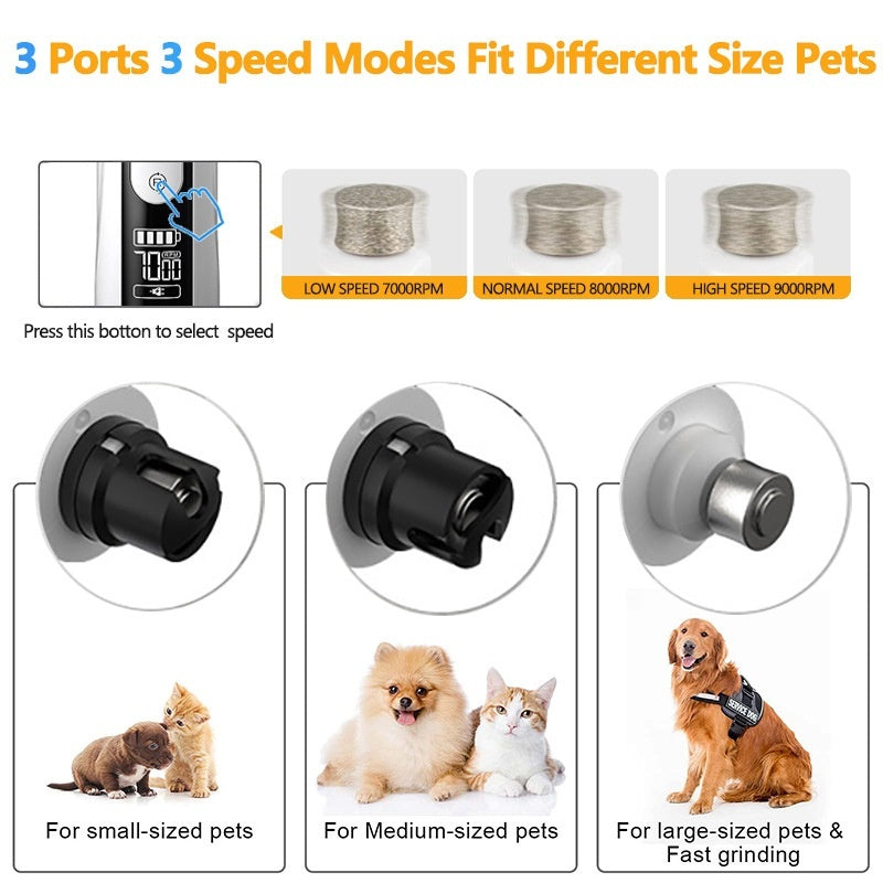 Buy Pet Automatic Nail Piercing Device 3-speed LED Electric online at DLC Market