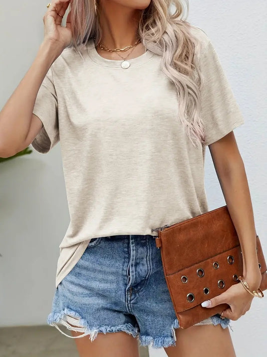 Buy Women's Solid Color T-shirt online at DLC Market