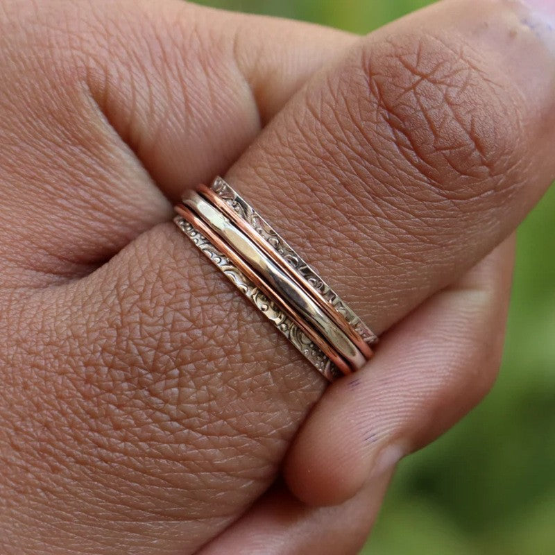 Buy Retro Two-Tone Fashion Women's Ring online at DLC Market